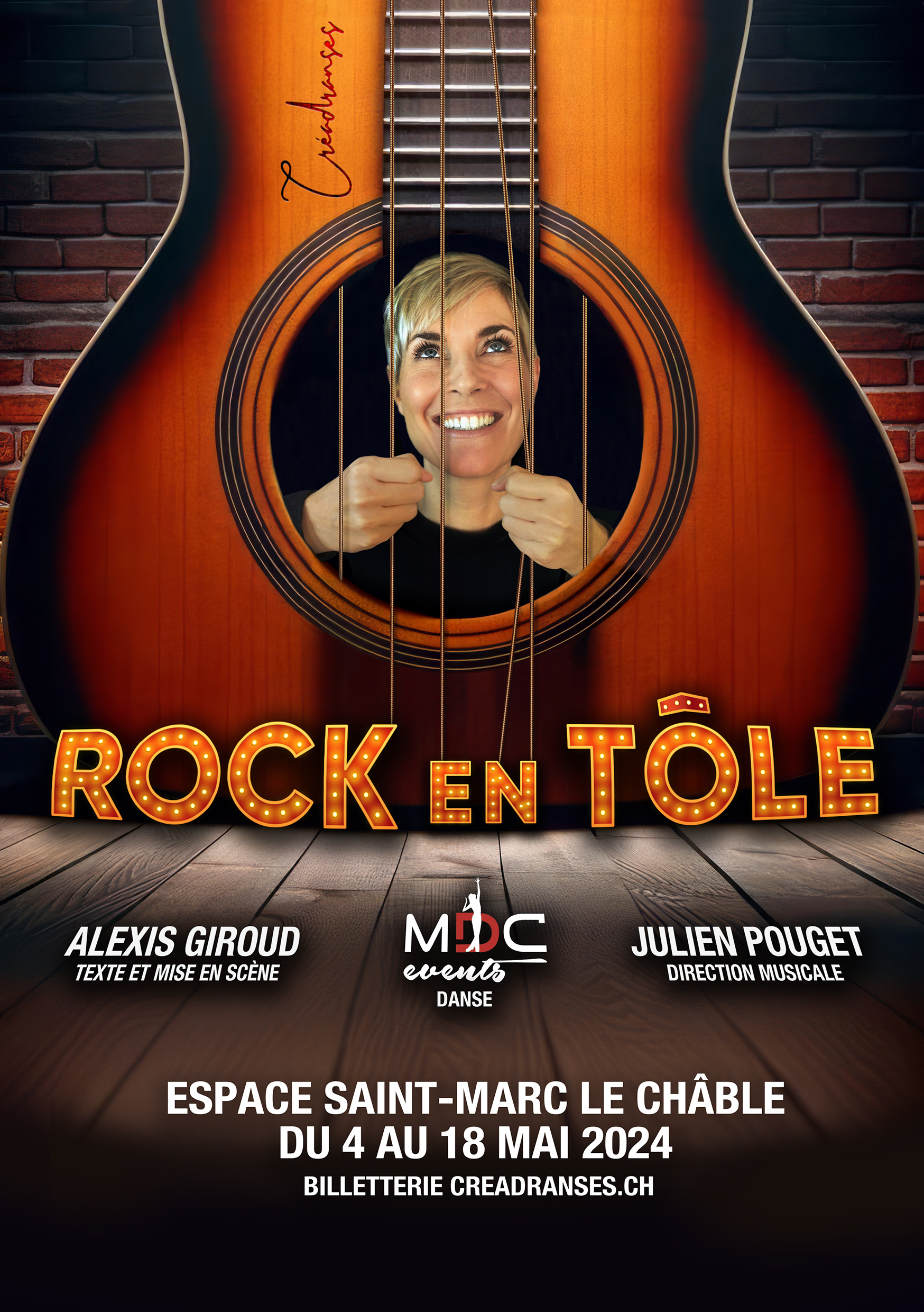 Affiche Rock en Tôle - Espace St-Marc